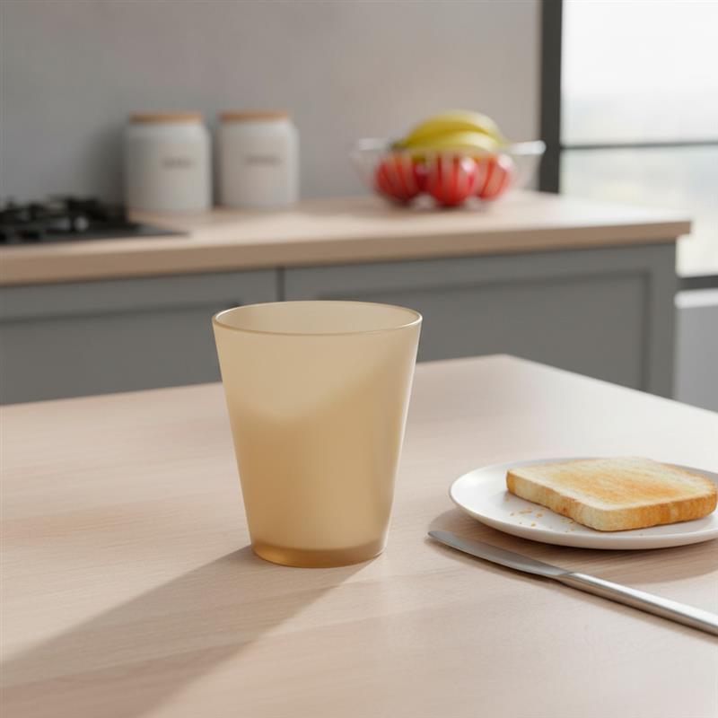 Copo Fresc Redondo 350ml Dourado em Policarbonato - Imagem 2