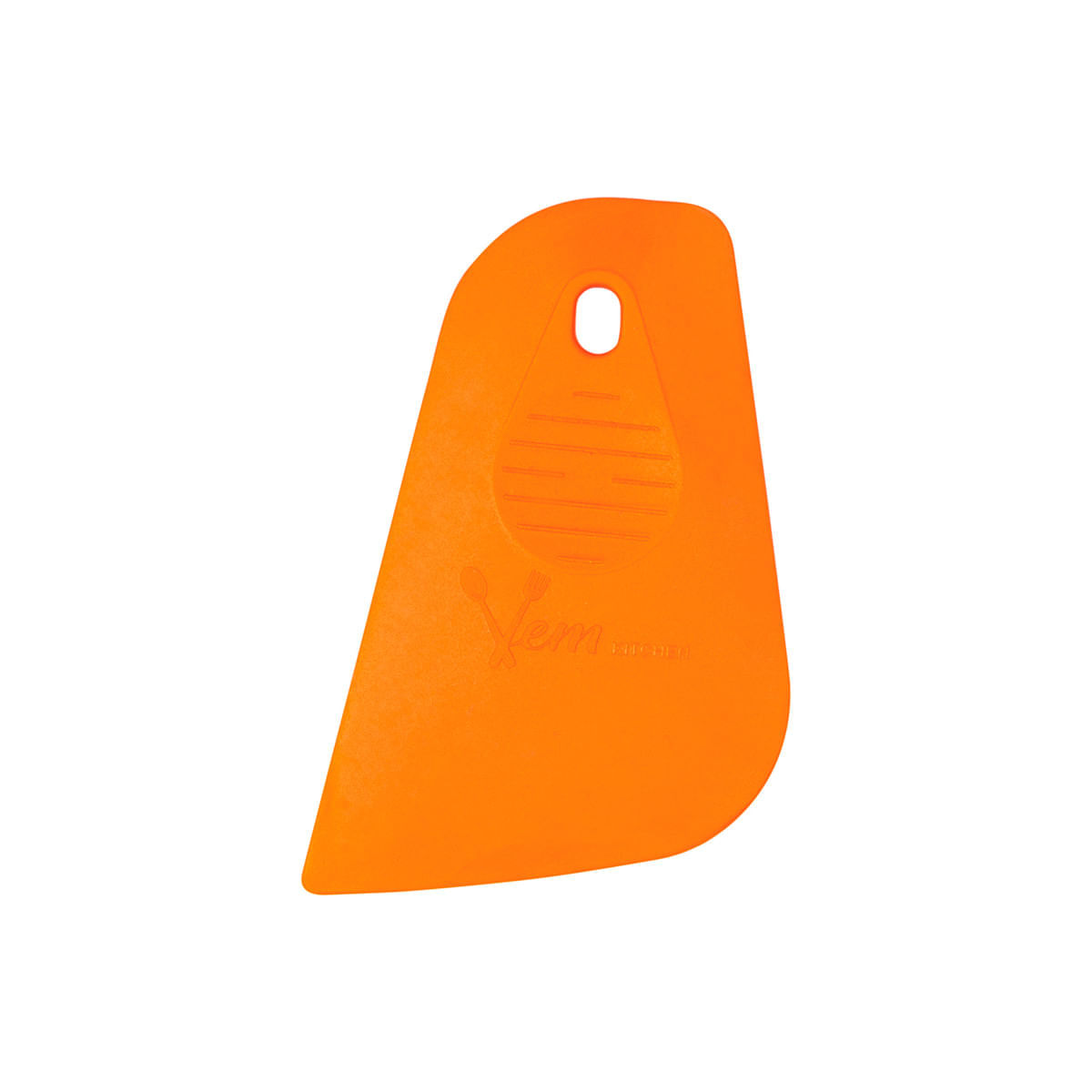 Espátula de Confeitaria 12,5x9cm Laranja em Silicone - Imagem 3