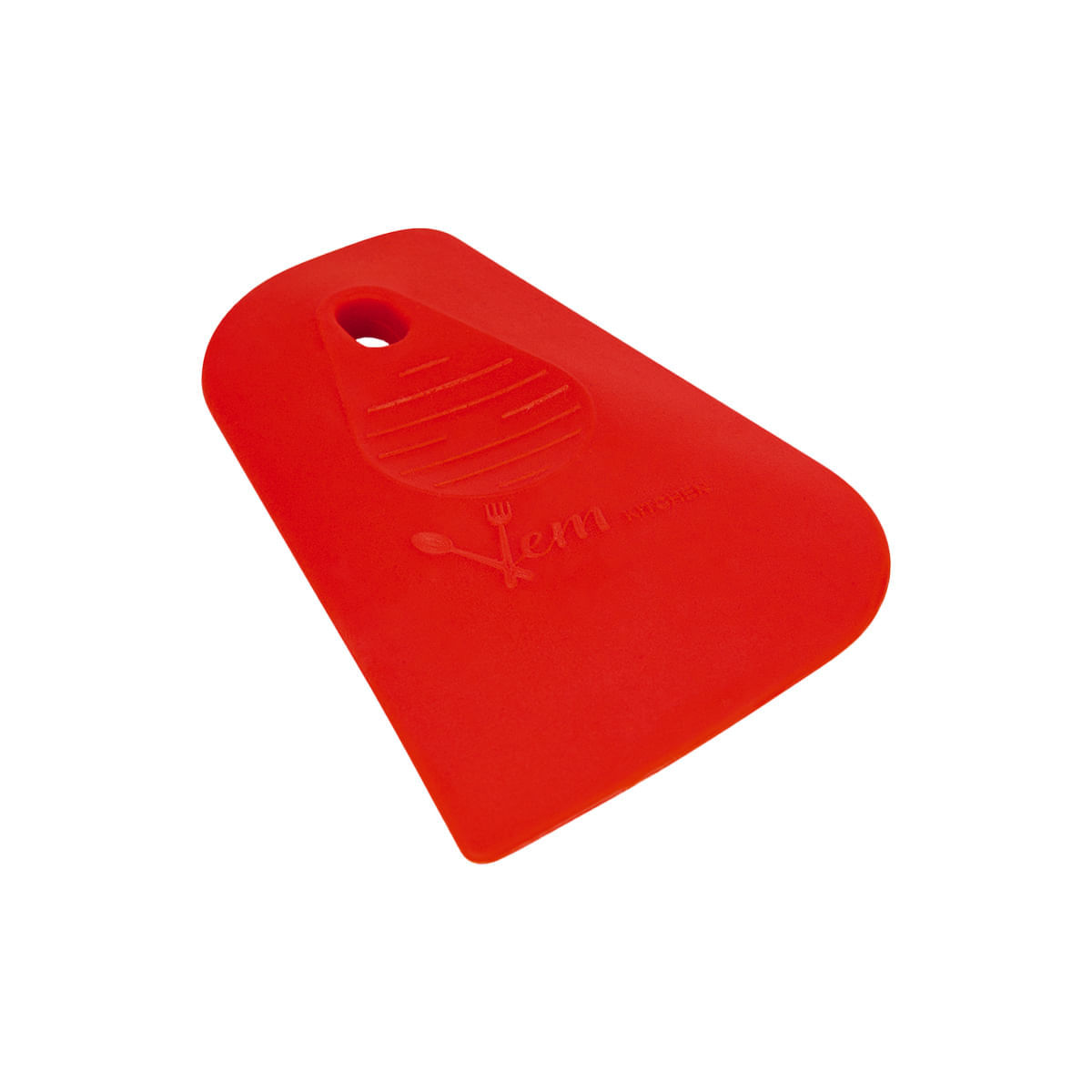 Espátula de Confeitaria 12,5x9cm Vermelha em Silicone - Imagem 6