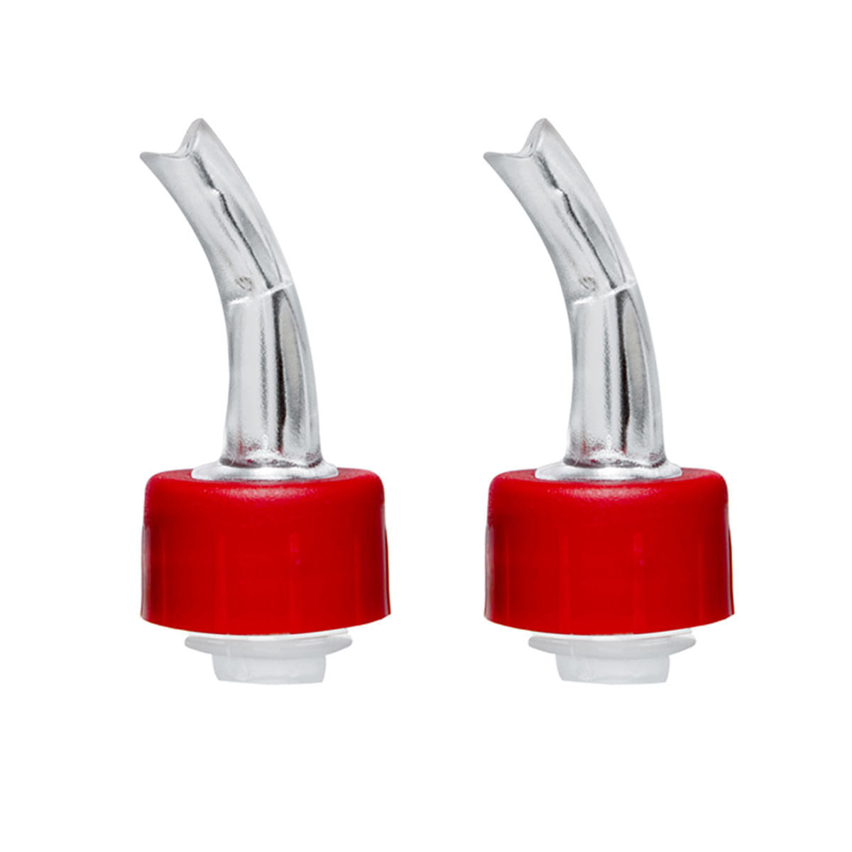 Blister com 2 Bicos Dosadores para Vinagre 5x7,5cm Vermelho em Policarbonato