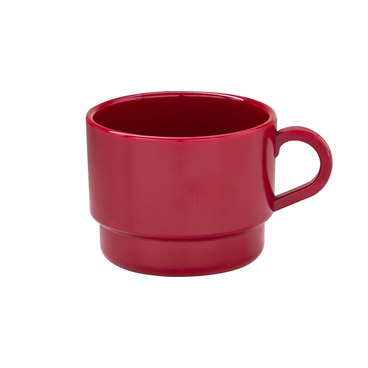 Xícara de Chá Elegance 240ml Vermelha em Polipropileno
