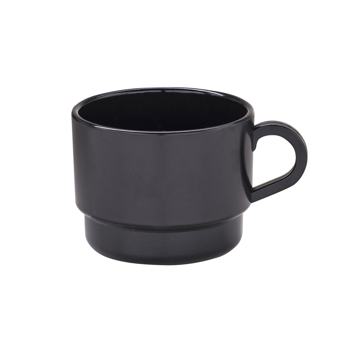 Xícara de Chá Elegance 240ml Preta em Polipropileno