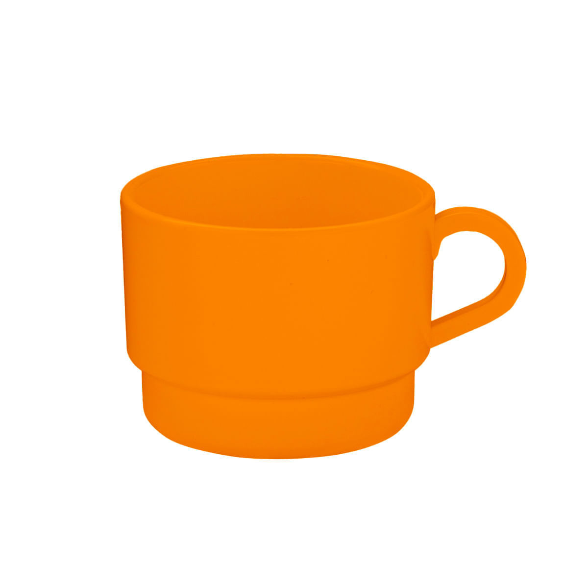 Xícara de Chá Elegance 240ml Laranja em Polipropileno