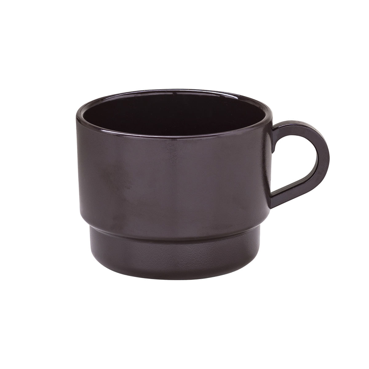 Xícara de Chá Elegance 240ml Marrom em Polipropileno