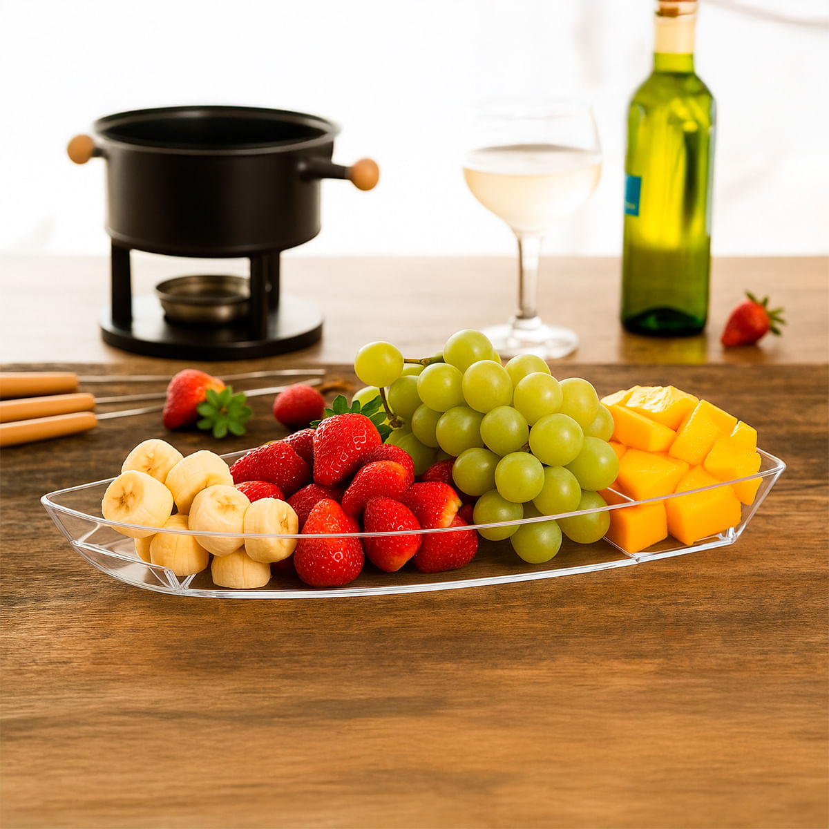 Barca Sushi 600ml Natural em Policarbonato - Imagem 2