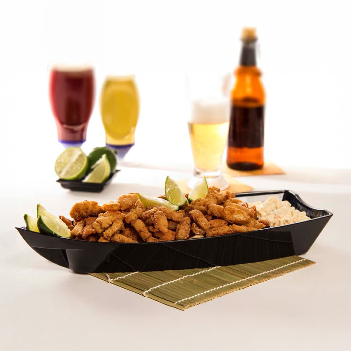 Barca Sushi 1L Preta em Polipropileno - Imagem 2