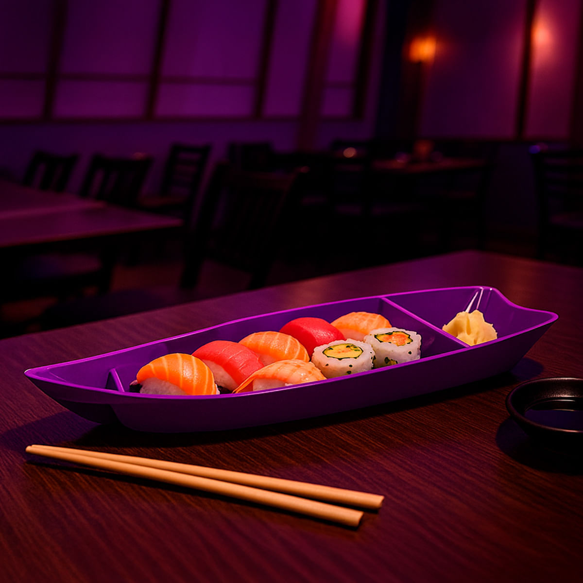 Barca Sushi 3,5L Roxa em Polipropileno - Imagem 2