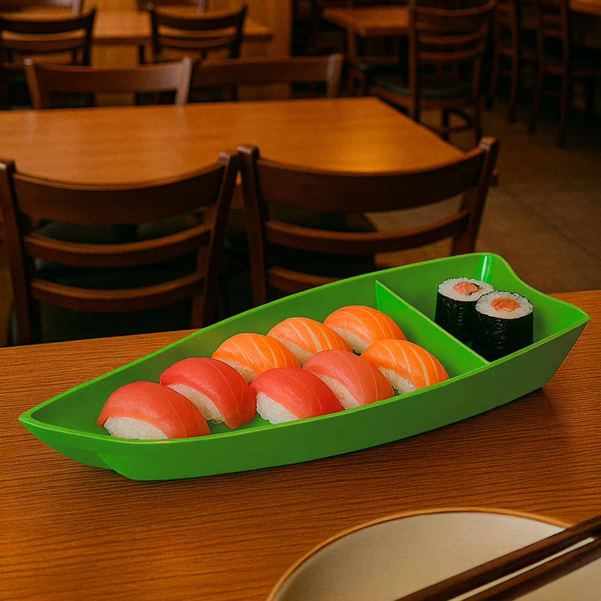 Barca Sushi 3,5L Verde em Polipropileno - Imagem 2