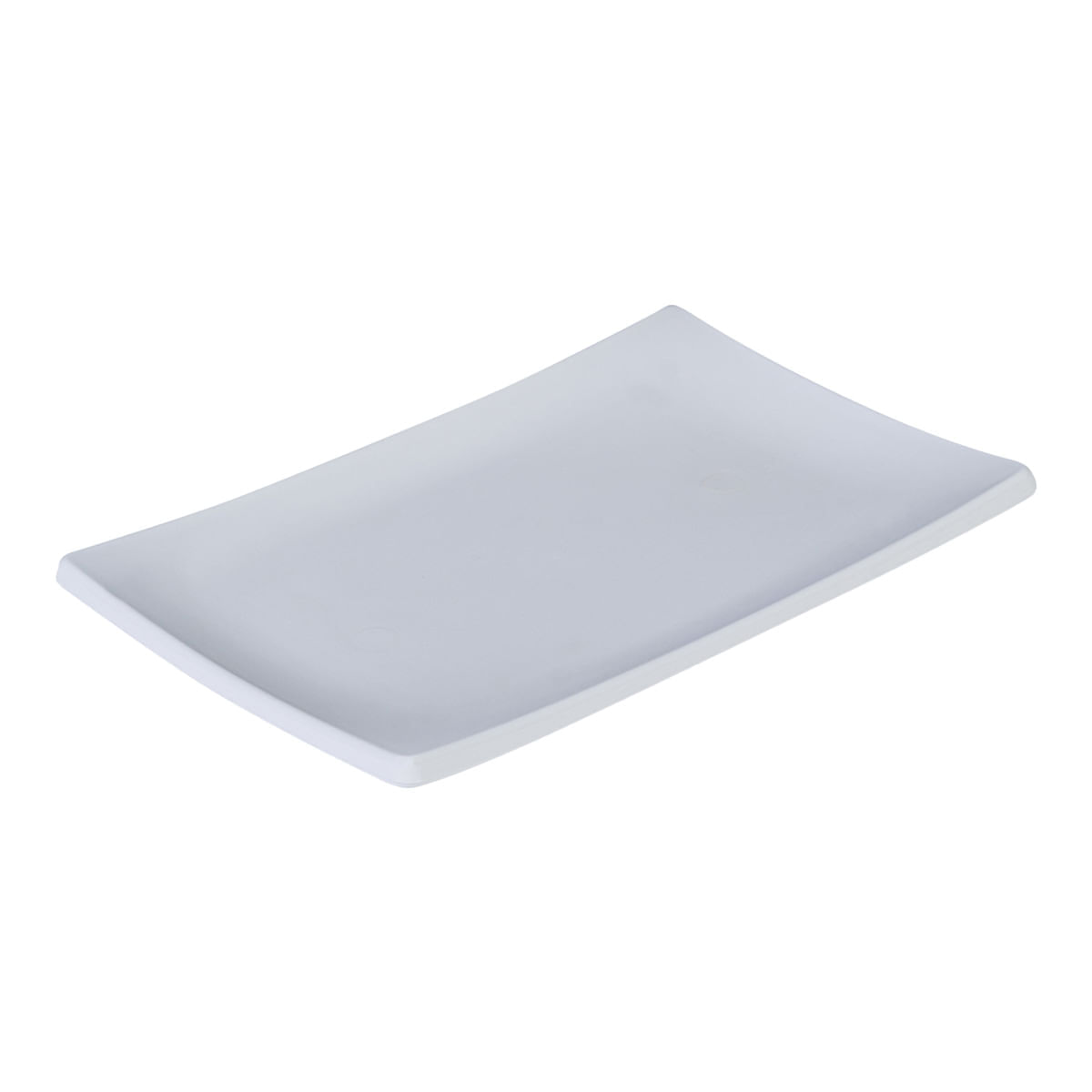 Prato Oriental Retangular 14x20 Branco em Policarbonato