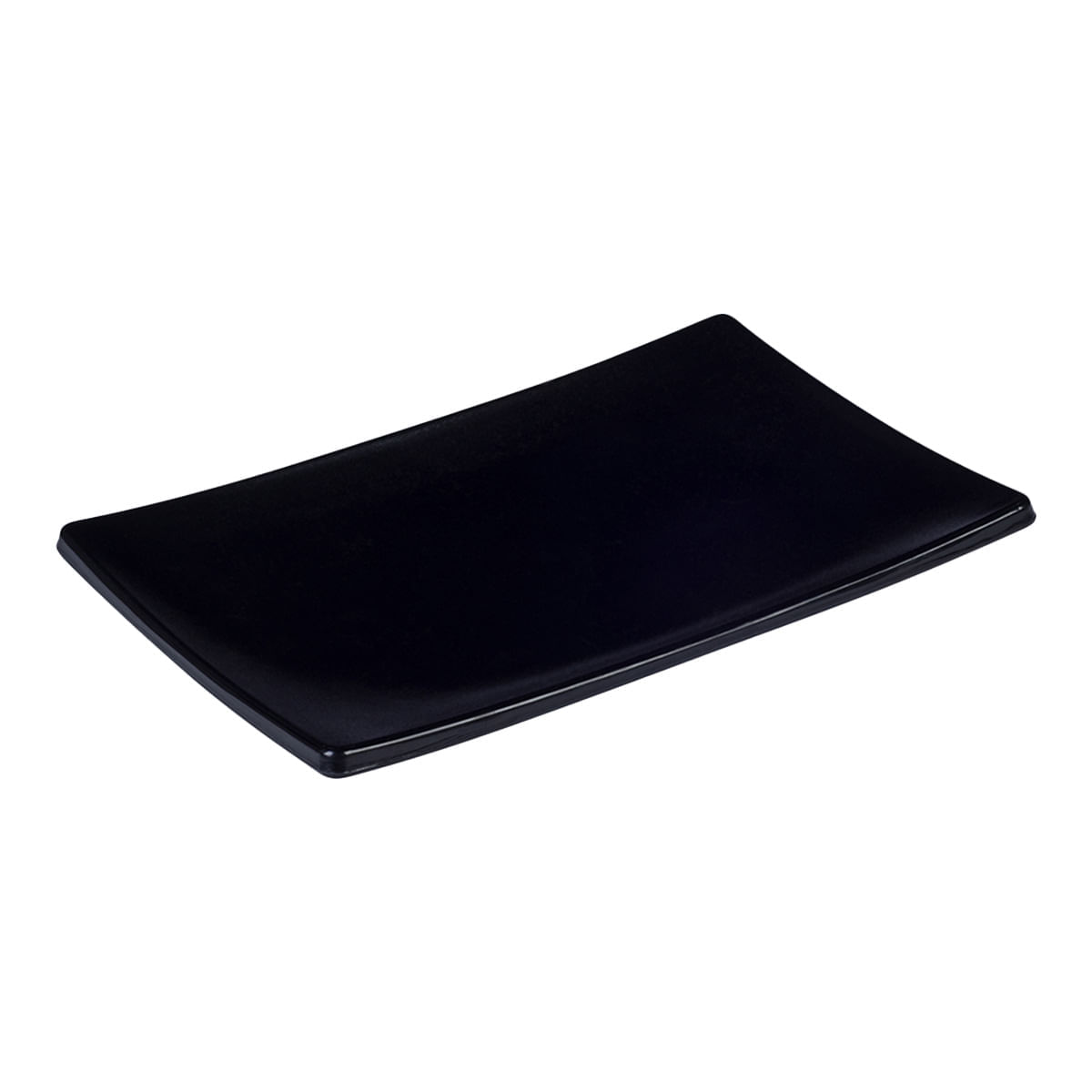 Prato Oriental Retangular 14x20 Preto em Policarbonato