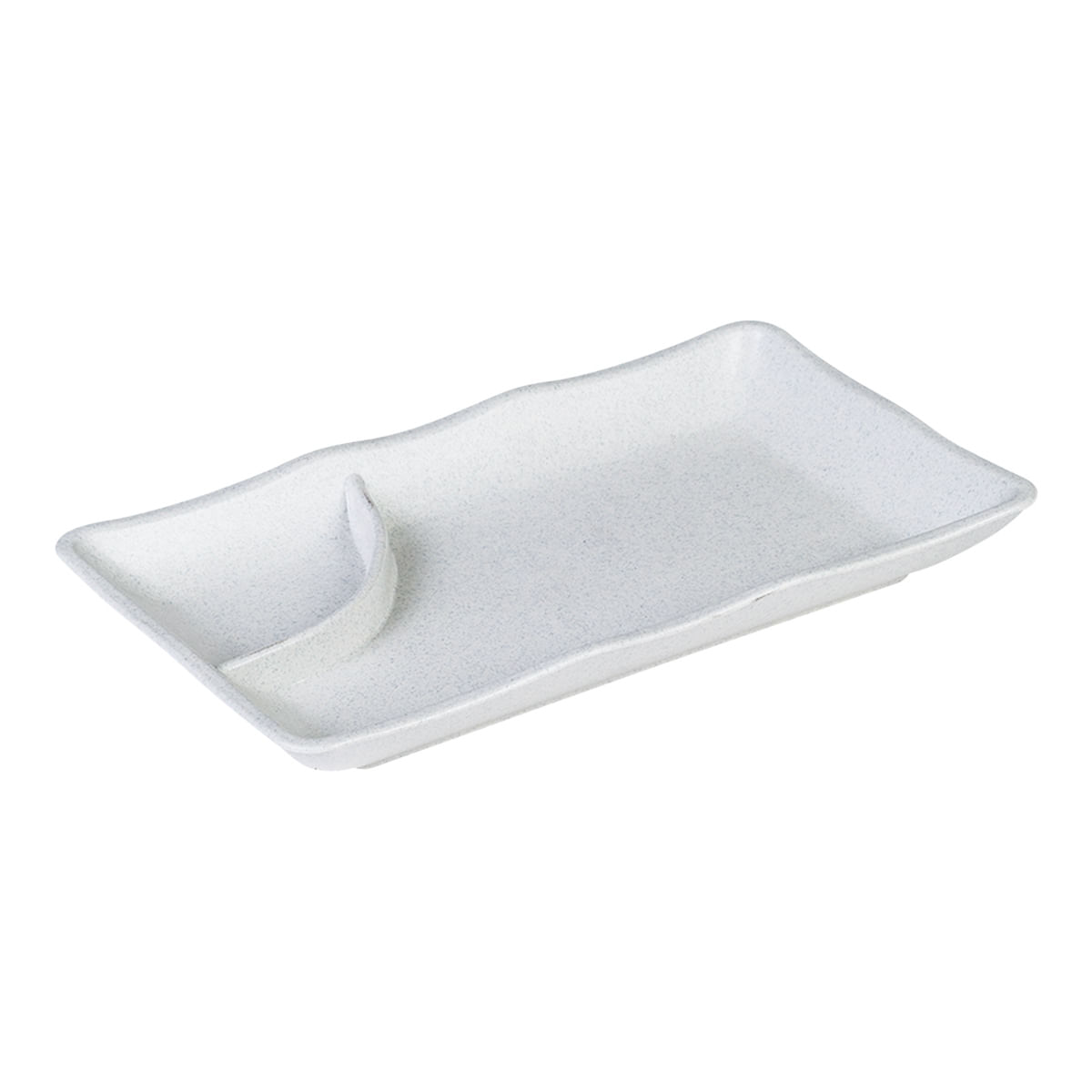 Prato Para Sushi Retangular 11,5x19,5 Mármore em Policarbonato