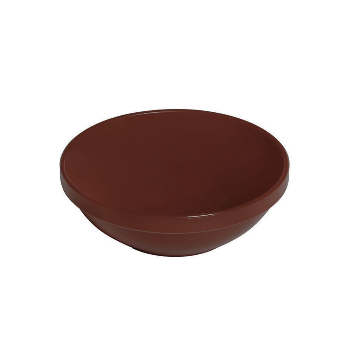 Sopeira Cheff Redonda 350ml Marrom em Policarbonato