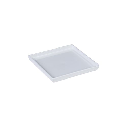 Prato Square Quadrado 13,5x13,5 cm Branco em Polipropileno – Linha Tropical VEM