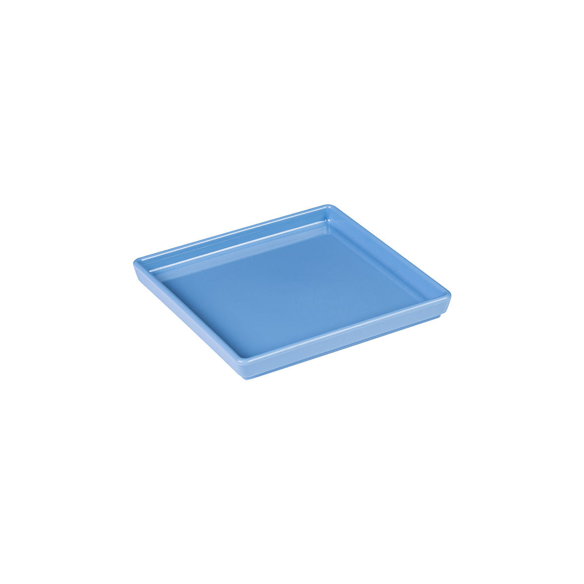 Prato Square Quadrado 13,5x13,5 Azul em Polipropileno