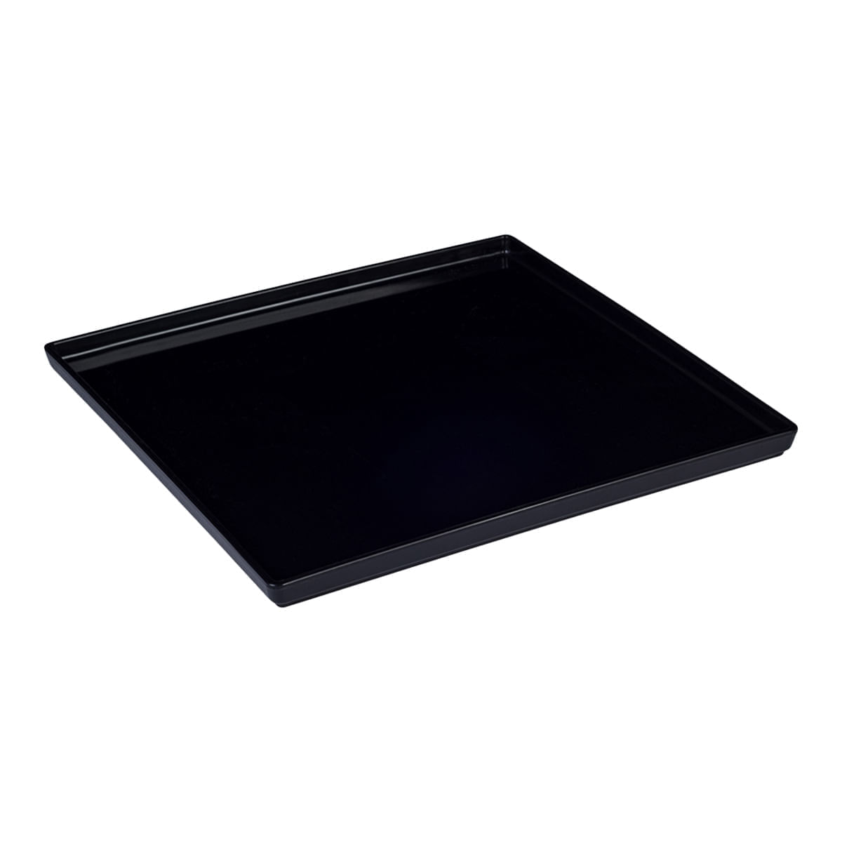 Prato Square Quadrado 27x27 Preto em Polipropileno