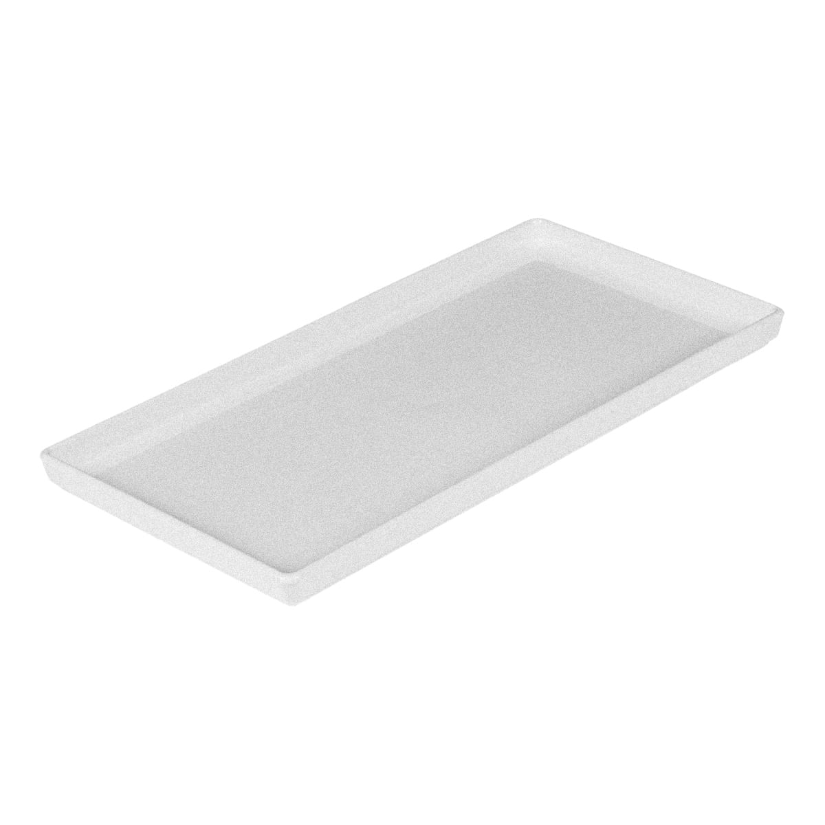 Prato Square Retangular 13,5x27 Mármore em Policarbonato