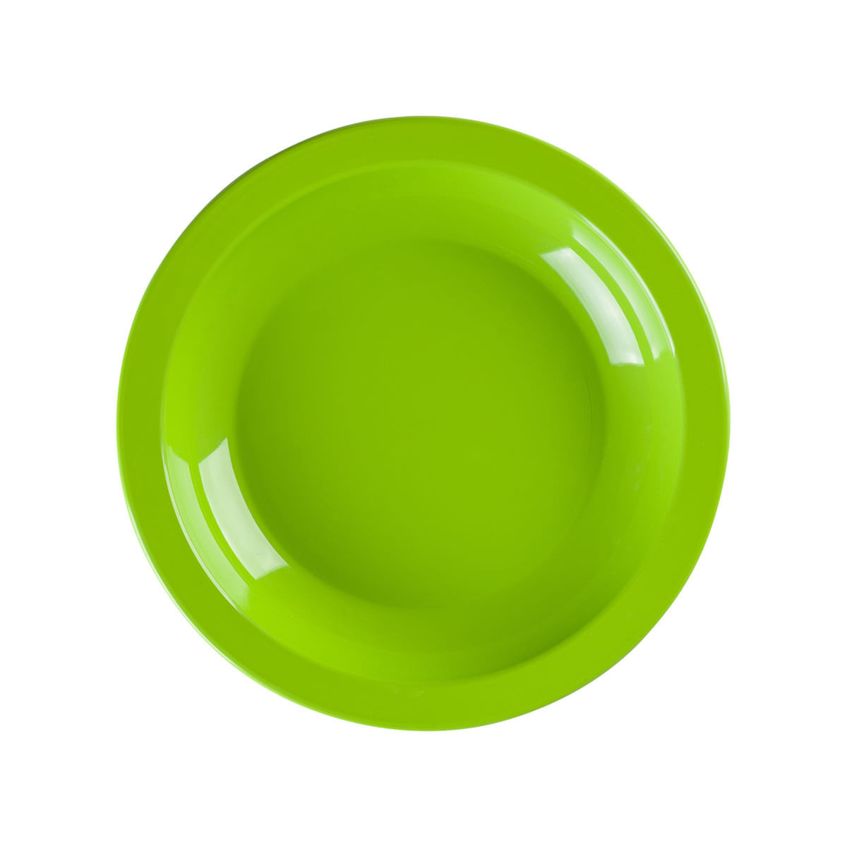 Prato Elegance Fundo Redondo 22cm Verde em Polipropileno