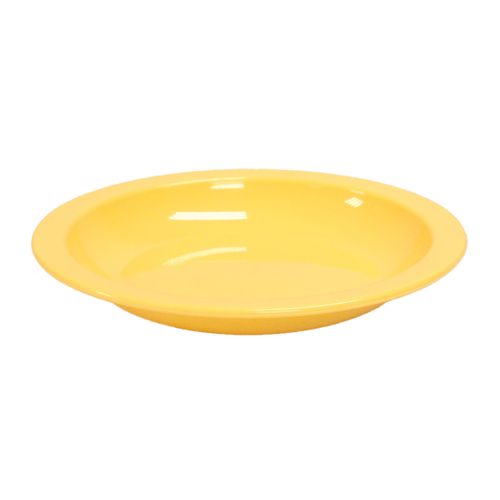 Prato Elegance Fundo 22cm Amarelo em Polipropileno - Linha Tendência VEM