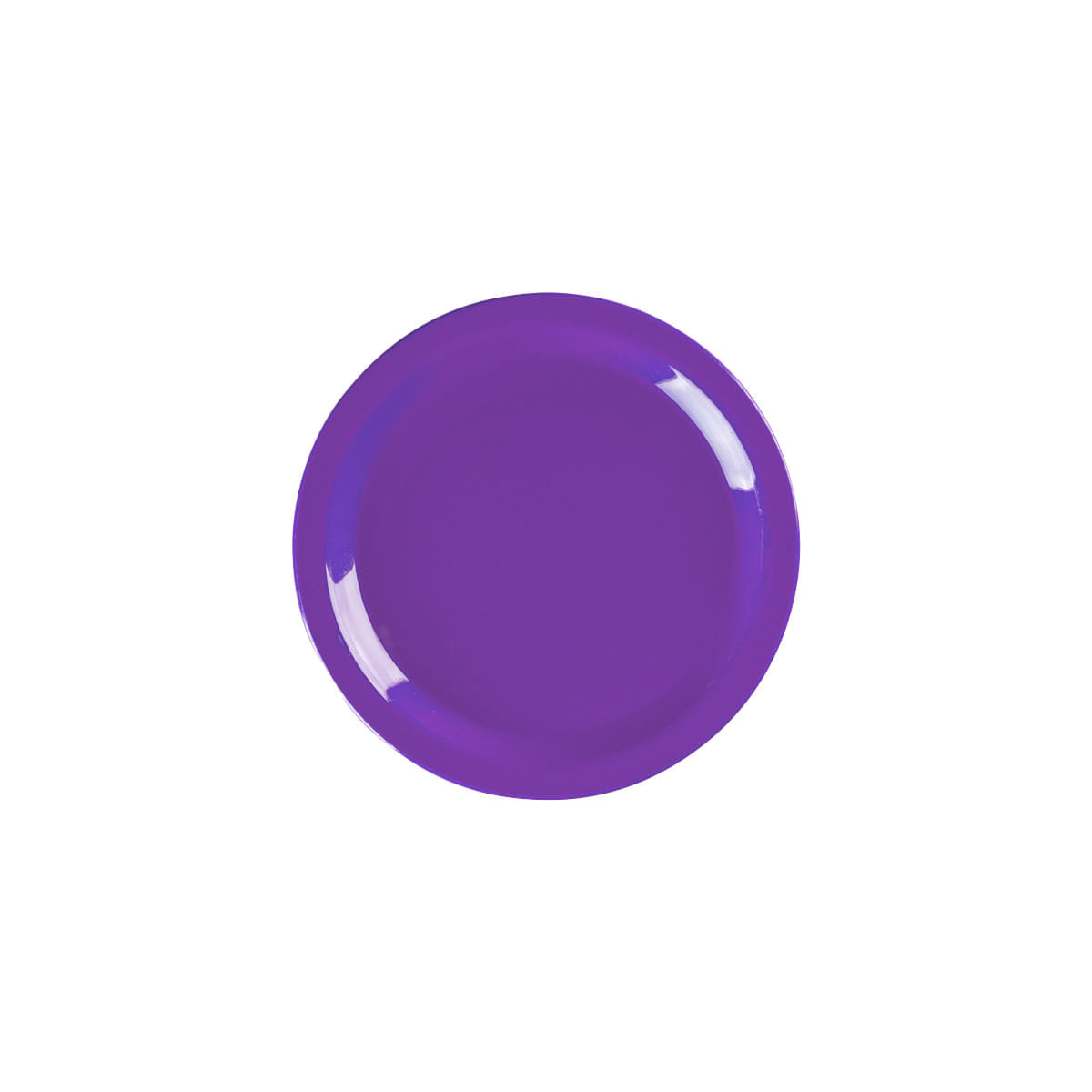 Prato Elegance de Sobremesa 19cm Roxo em Polipropileno