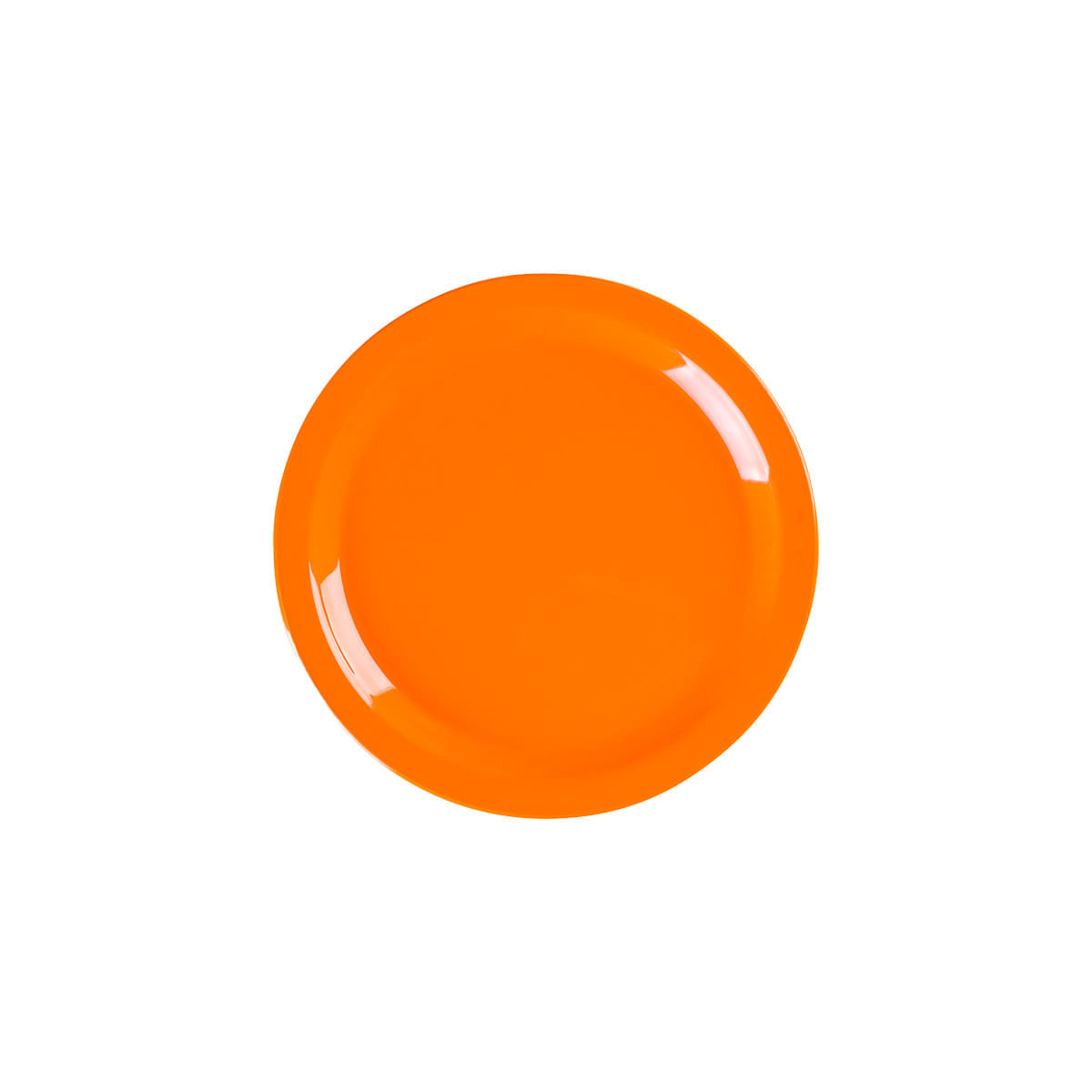 Prato Elegance de Sobremesa 19cm Laranja em Polipropileno