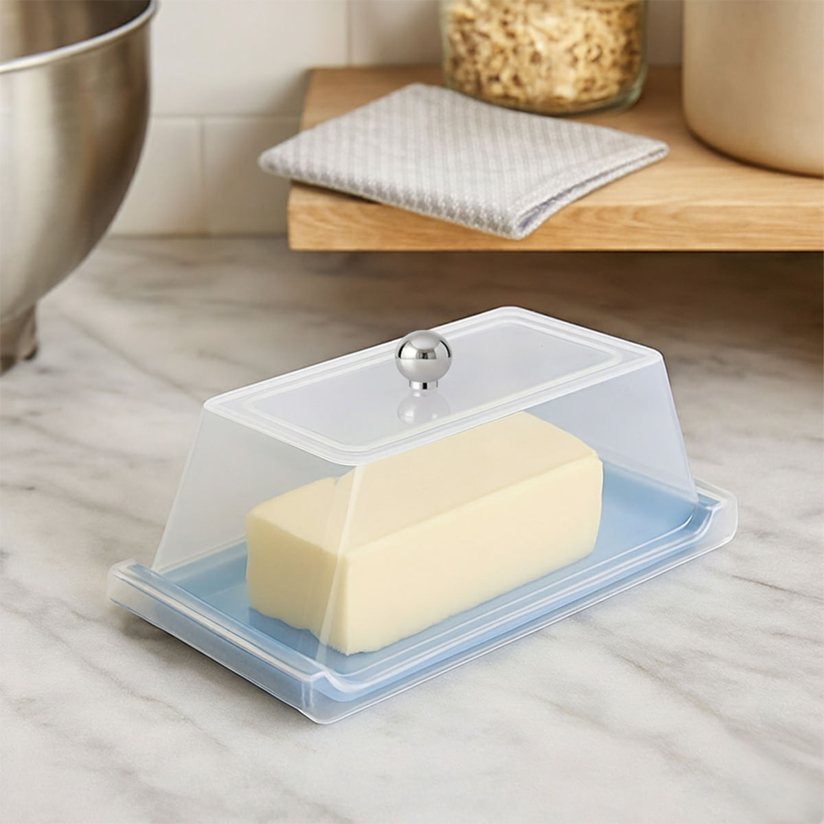 Bandeja Servir Retangular Com Tampa 15x30 Preta em Polipropileno - Imagem 2