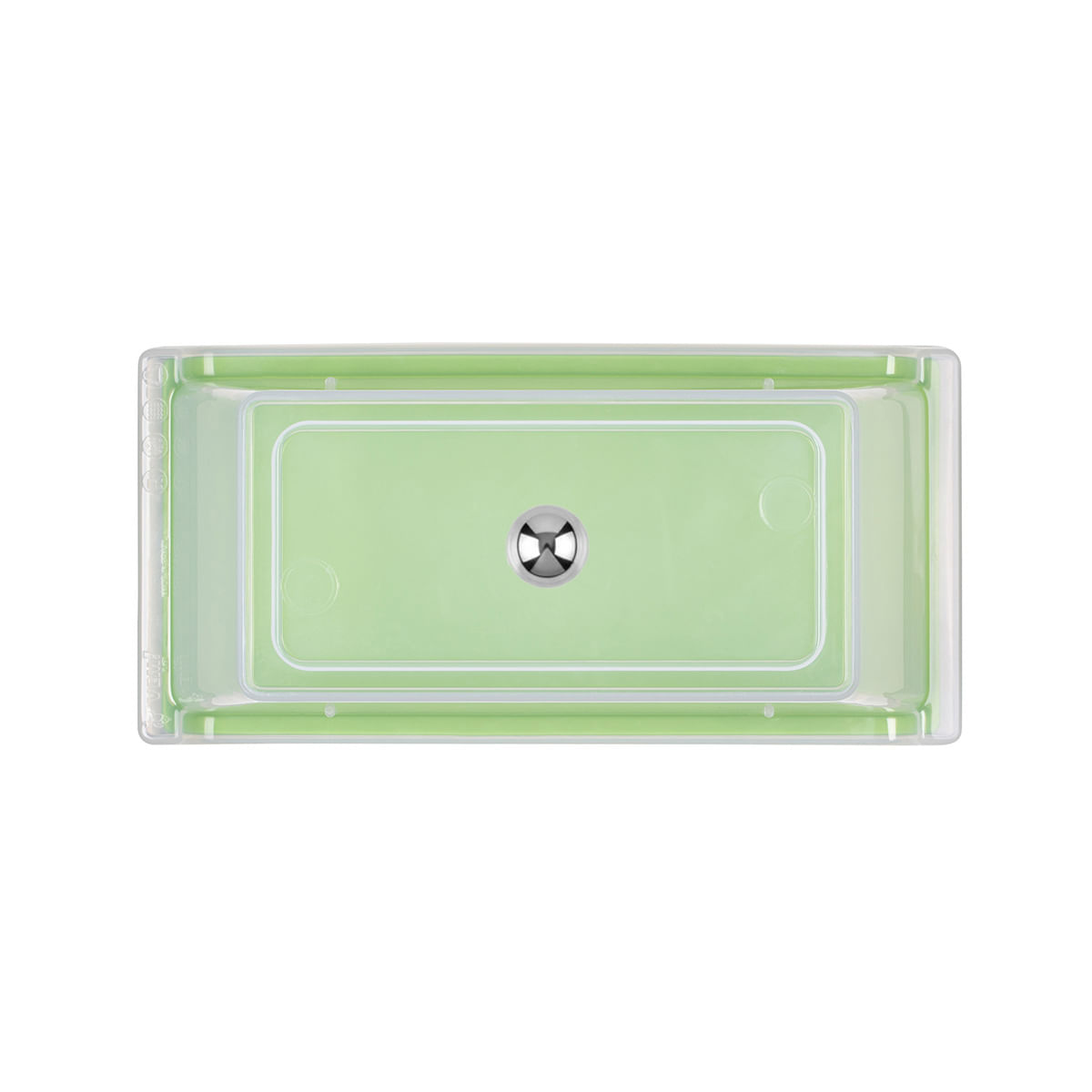 Bandeja Servir Retangular Com Tampa 15x30 Verde em Polipropileno - Imagem 4