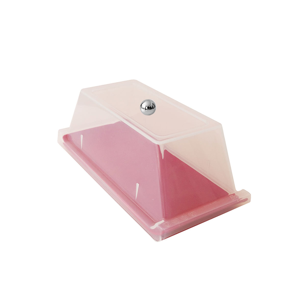 Bandeja Servir Retangular Com Tampa 15x30 Vermelha em Polipropileno - Imagem 5