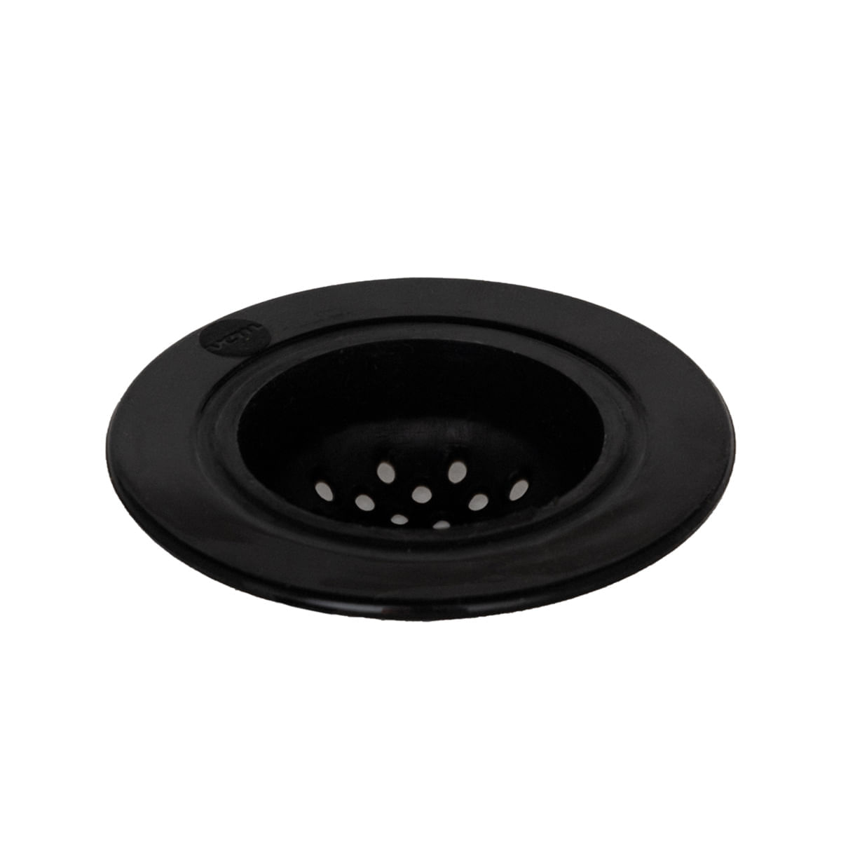 Ralo De Pia Facility 8,5cm x 5,5cm Preto em Silicone