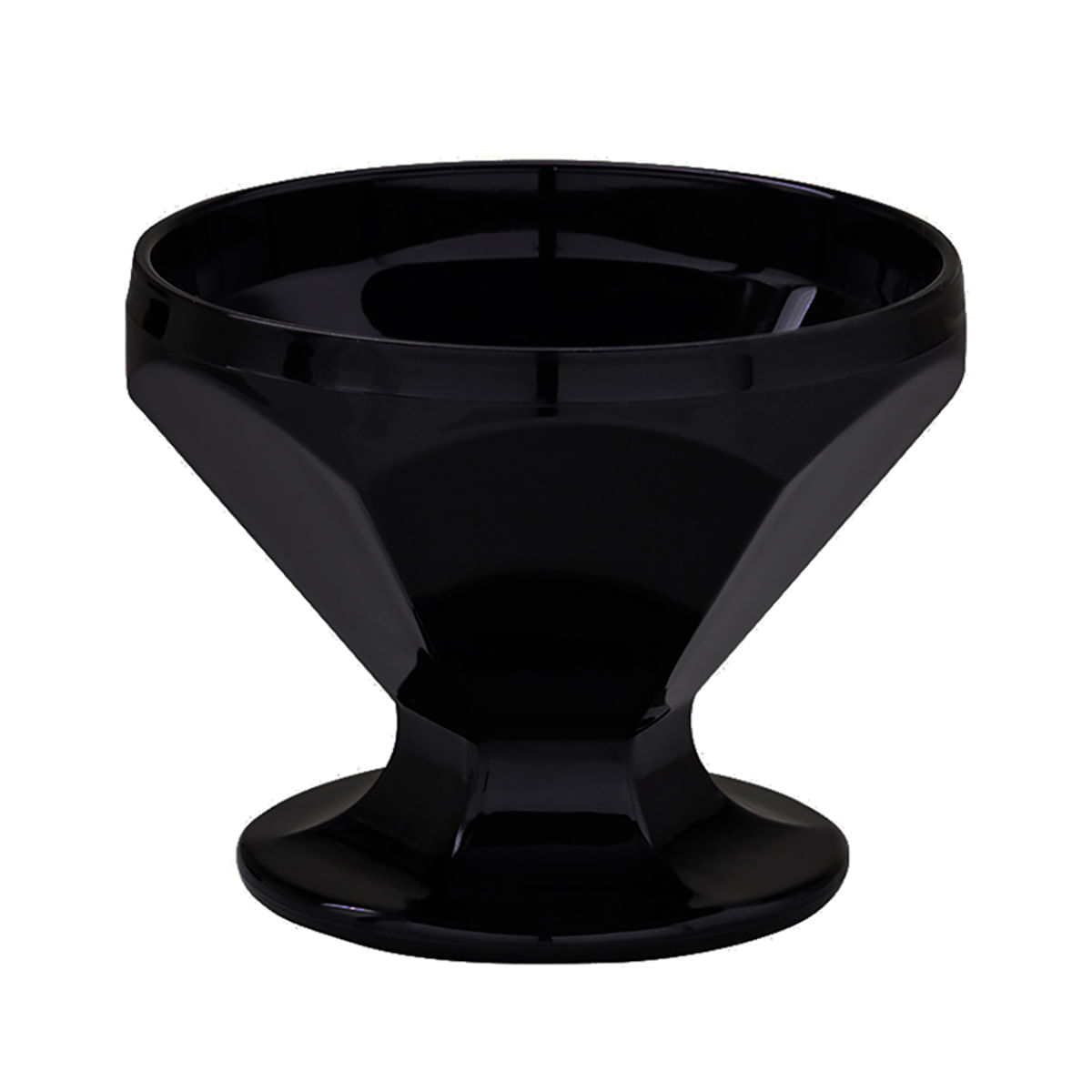 Taça de Sobremesa Paris 150ml Preta em Policarbonato