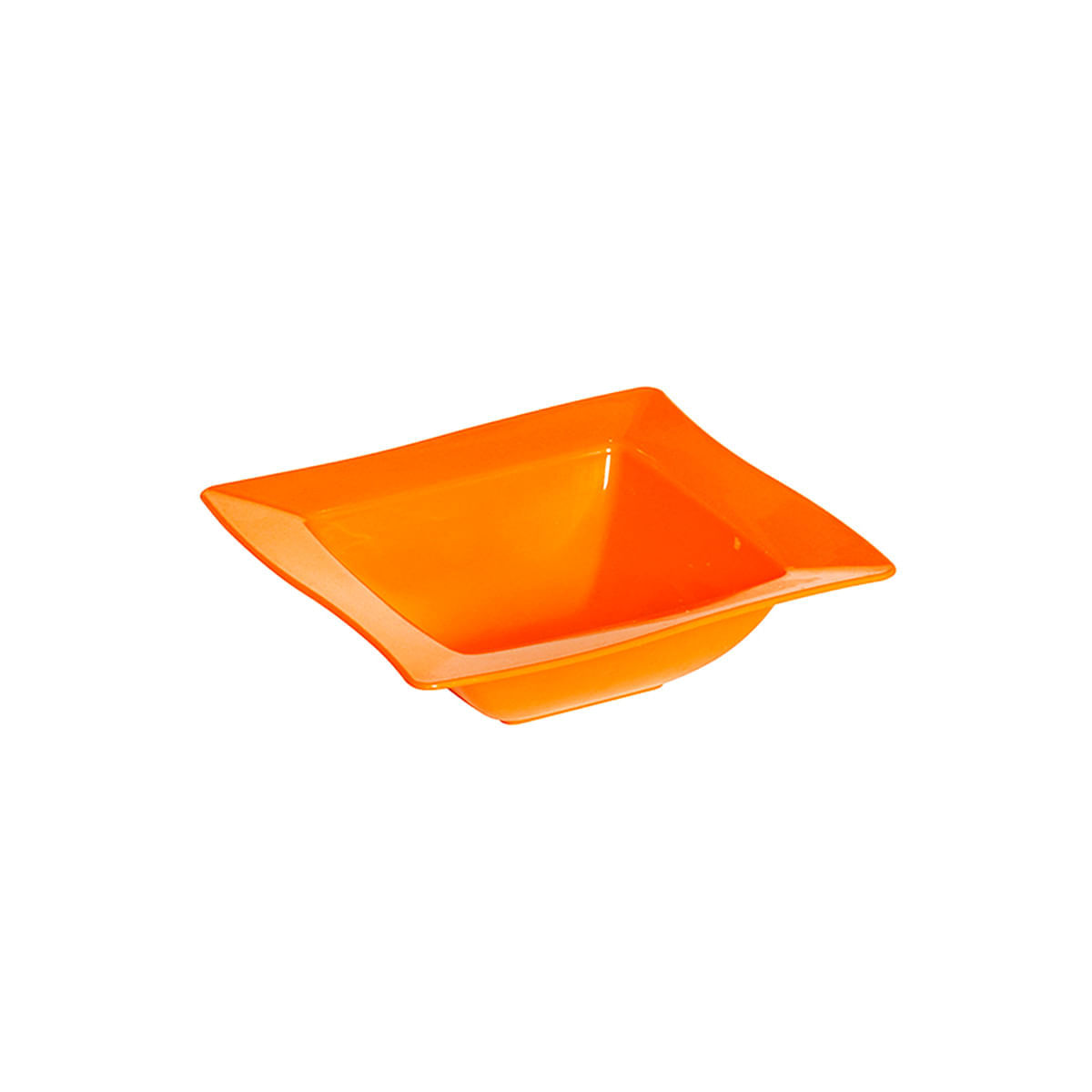 Saladeira Moove Quadrada 800ml Laranja em Polipropileno
