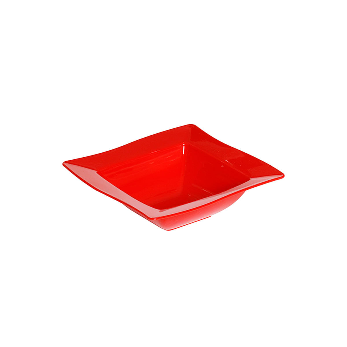 Saladeira Moove Quadrada 800ml Vermelha em Polipropileno