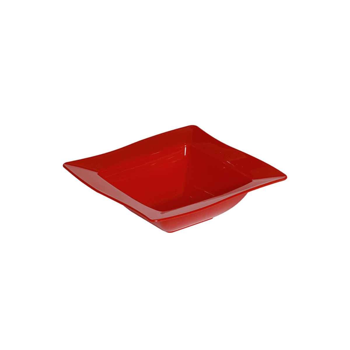Saladeira Moove Quadrada 800ml Vermelha em Policarbonato