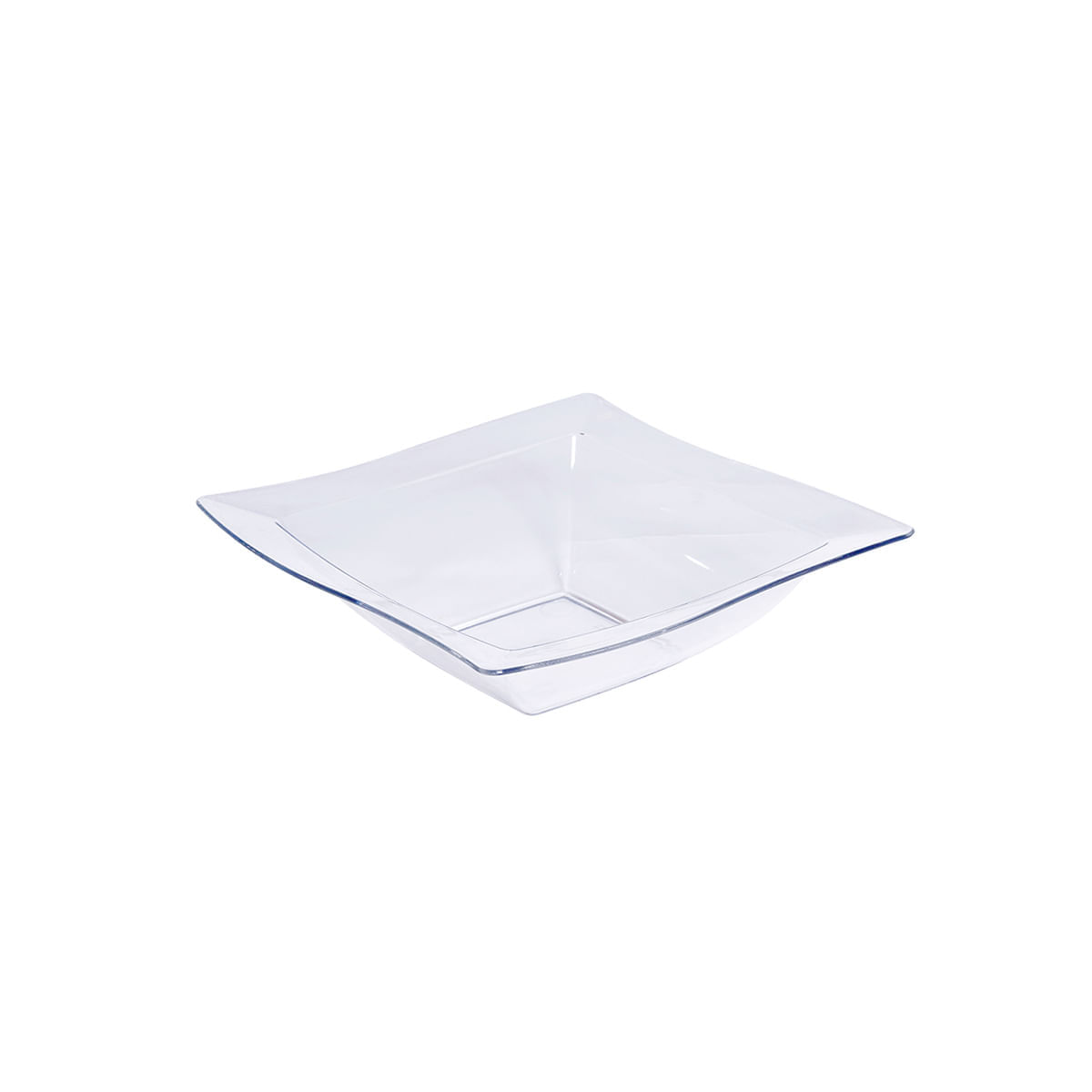 Saladeira Moove Quadrada 800ml Natural em Policarbonato