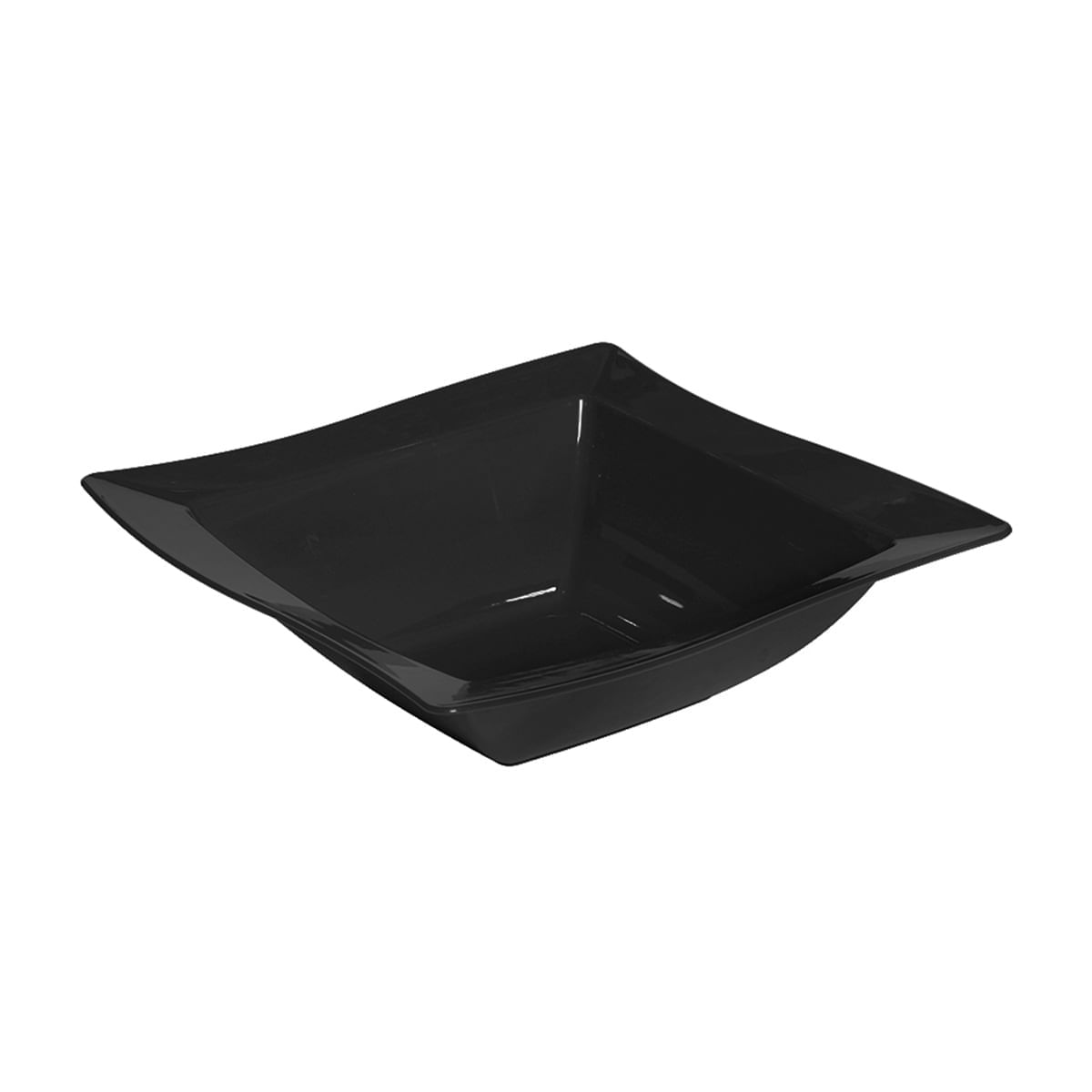 Saladeira Moove Quadrada 2L Preta em Polipropileno