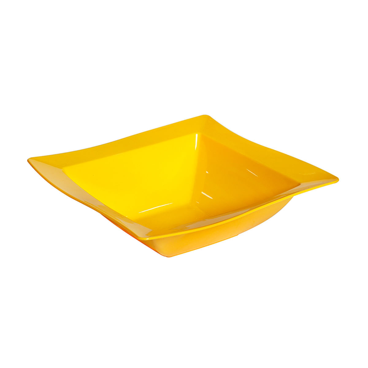 Saladeira Moove Quadrada 2L Amarela em Polipropileno