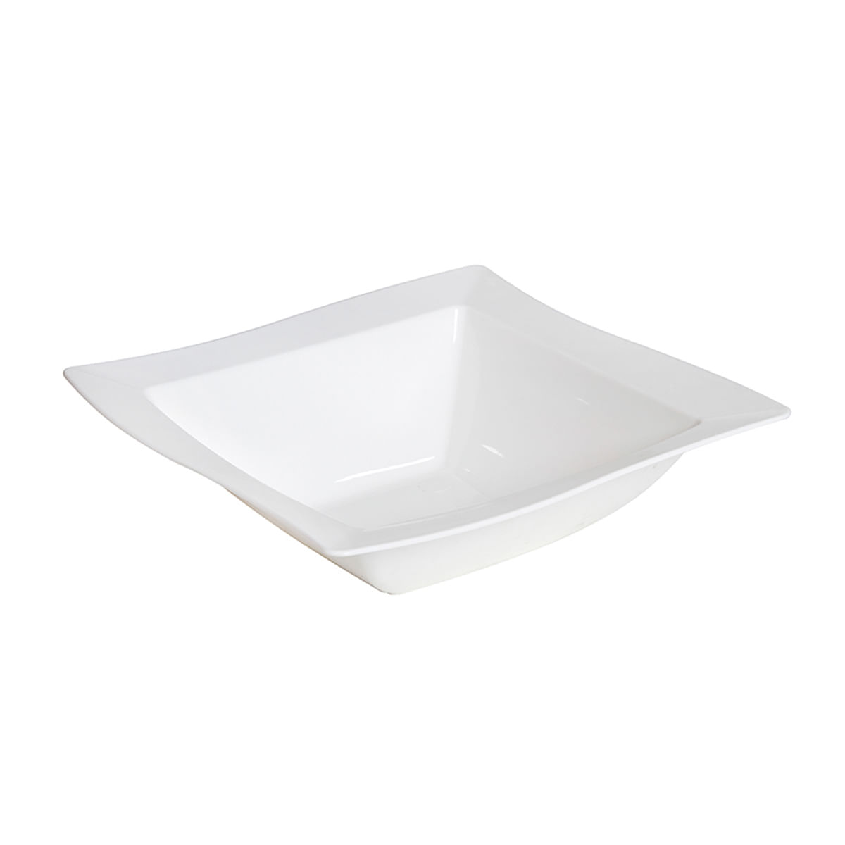 Saladeira Moove Quadrada 2L Branca em Policarbonato