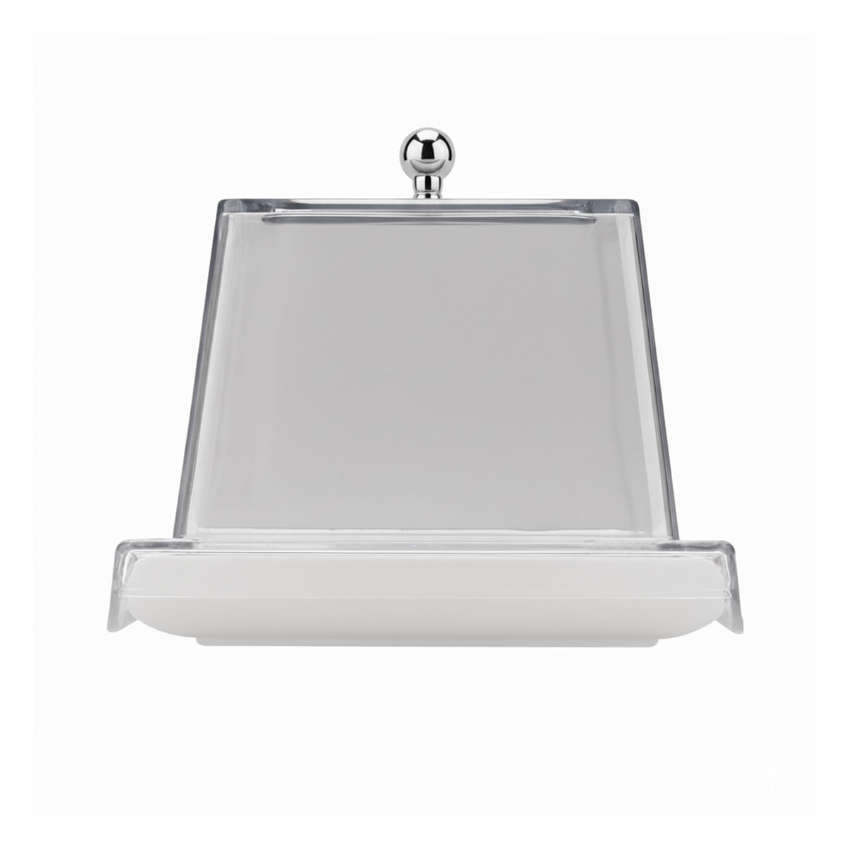 Bandeja Servir Retangular Com Tampa 15x50 Natural em Policarbonato - Imagem 4