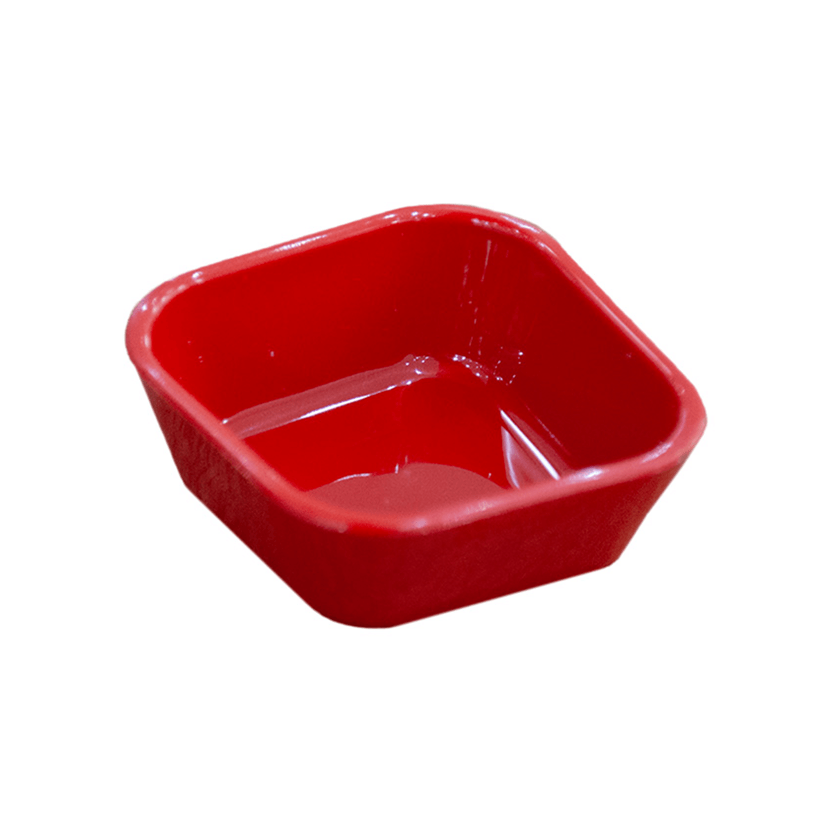Ramequim Assimétrico 100ml Vermelho em Polipropileno