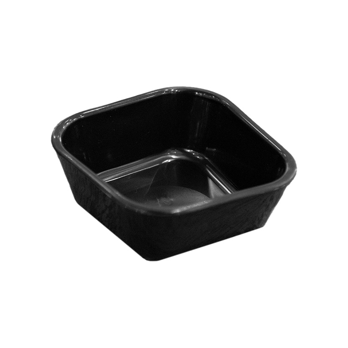 Ramequim Assimétrico 100ml Preto em Polipropileno