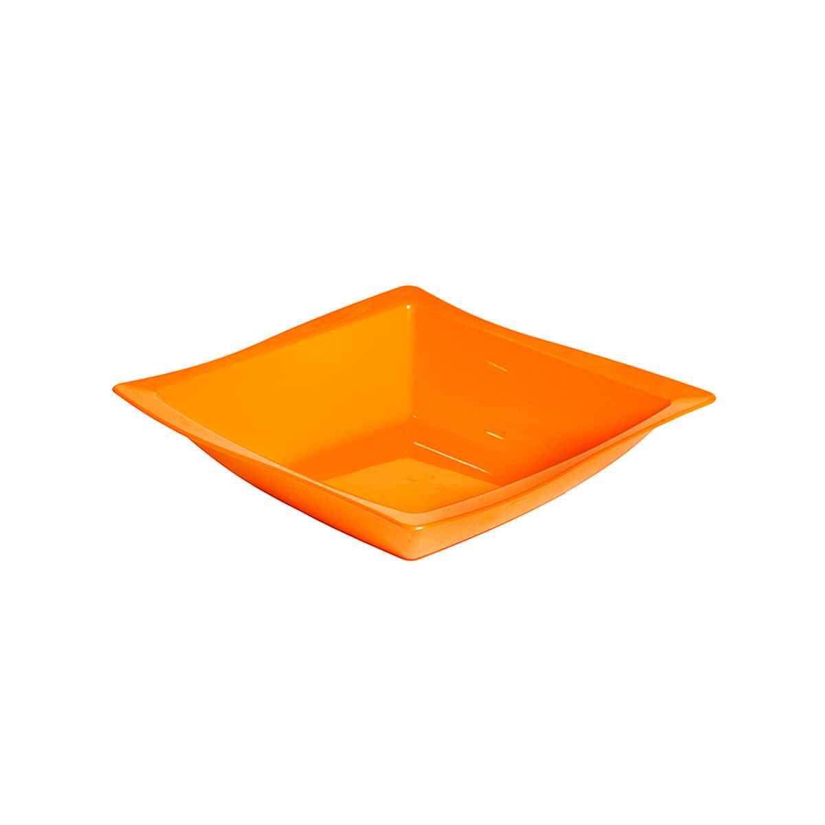 Saladeira Moove Quadrada 25x25 Laranja em Polipropileno