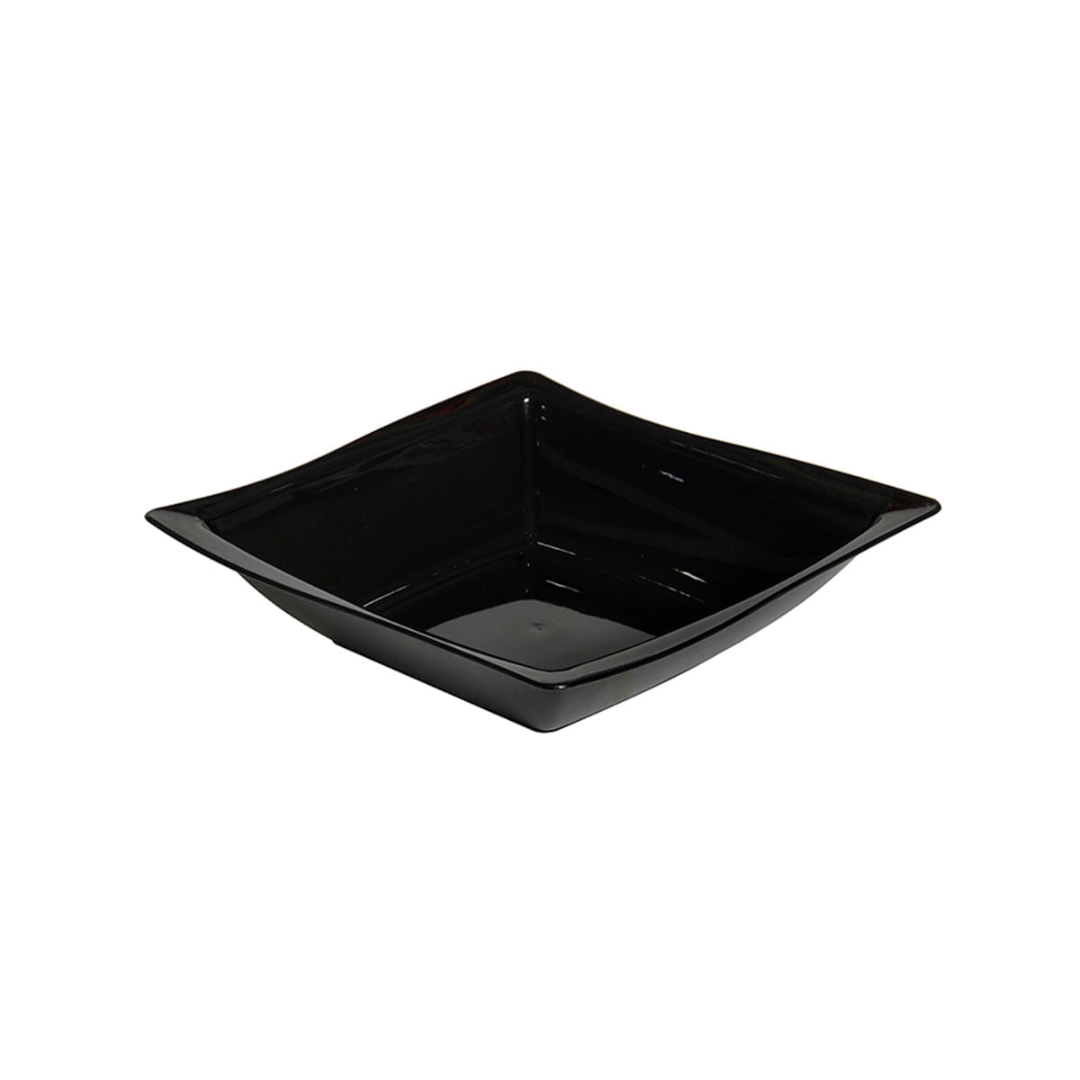 Saladeira Moove Quadrada 25x25 Preta em Polipropileno