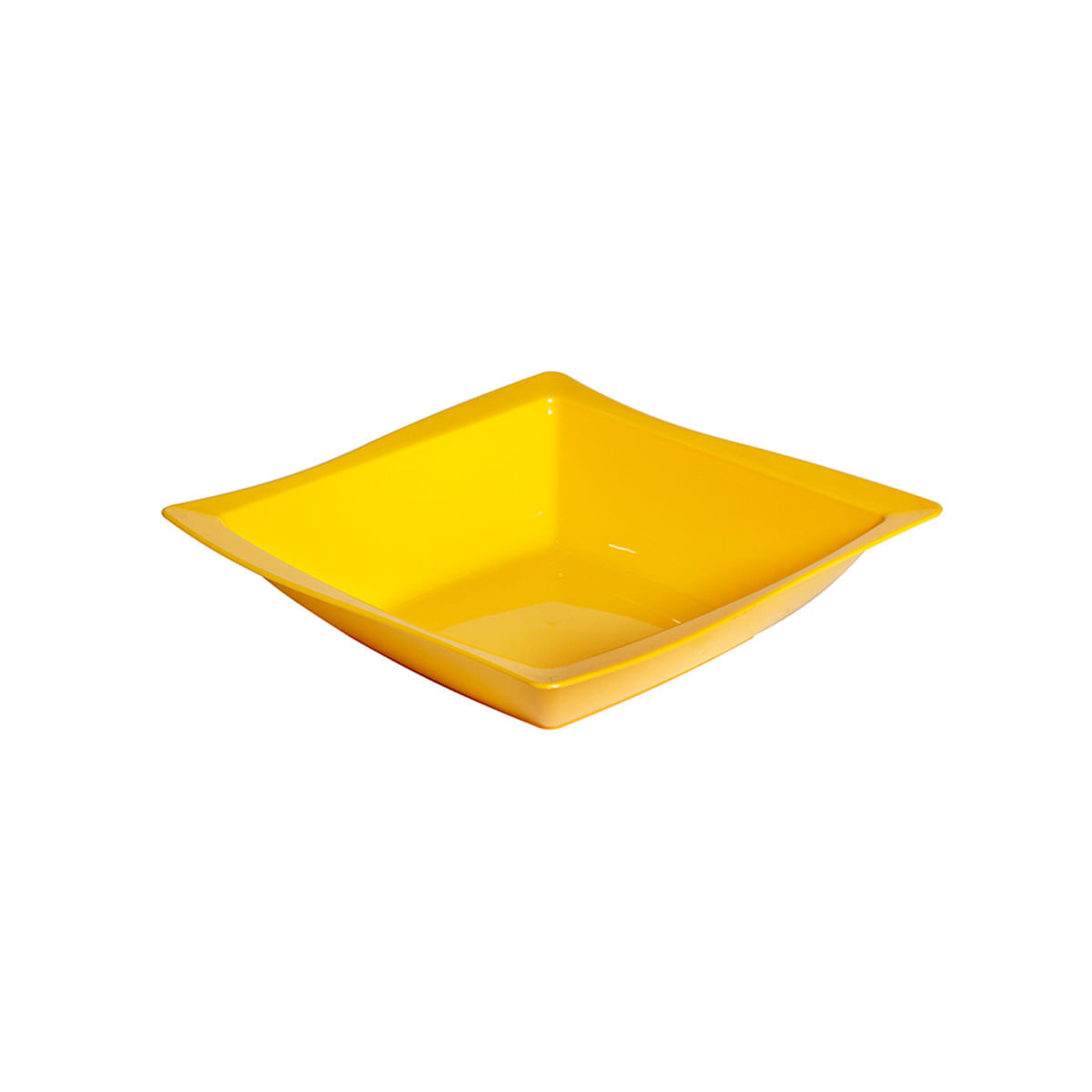 Saladeira Moove Quadrada 25x25 Amarela em Polipropileno