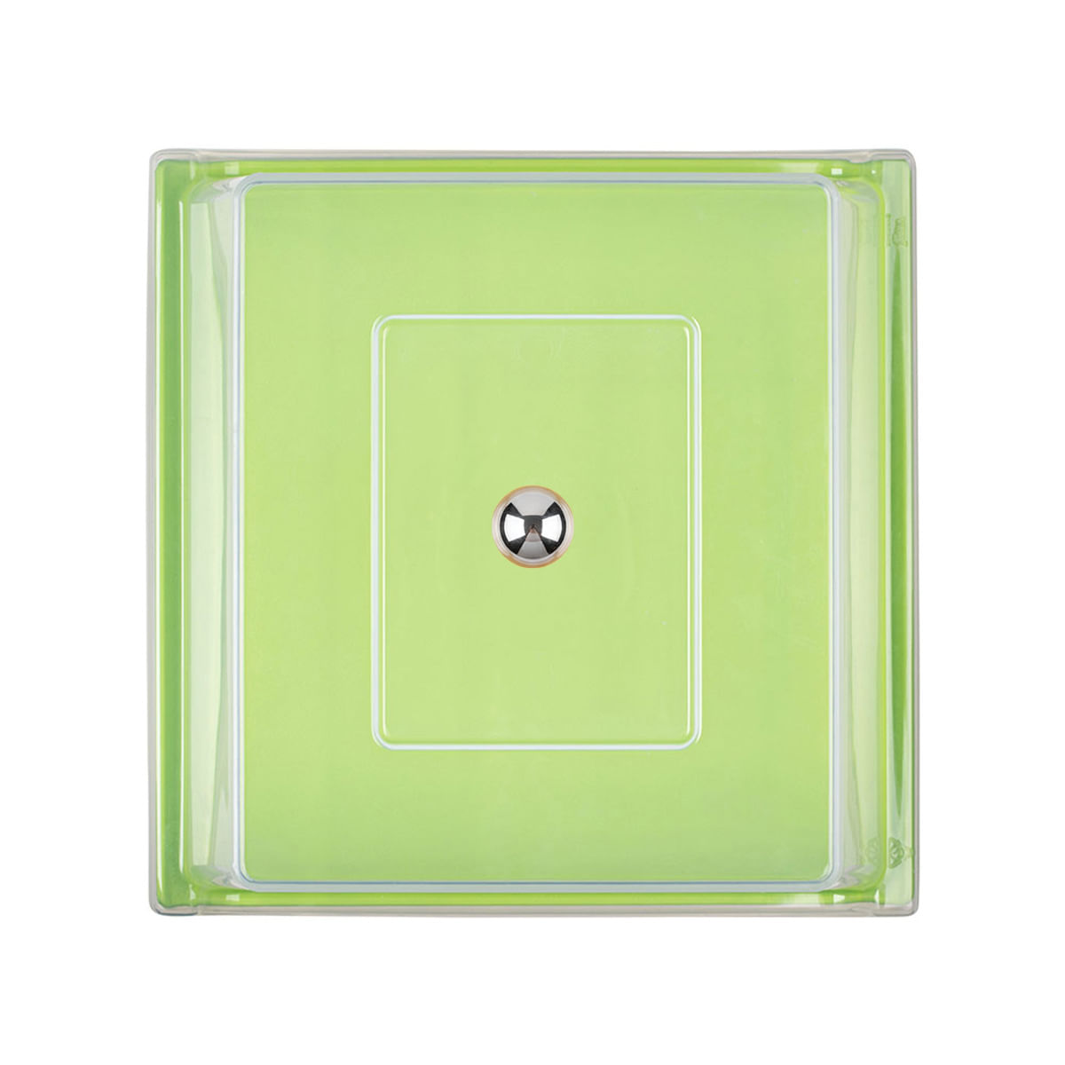 Bandeja Servir Quadrada Com Tampa 30x30 Verde em Polipropileno - Imagem 3