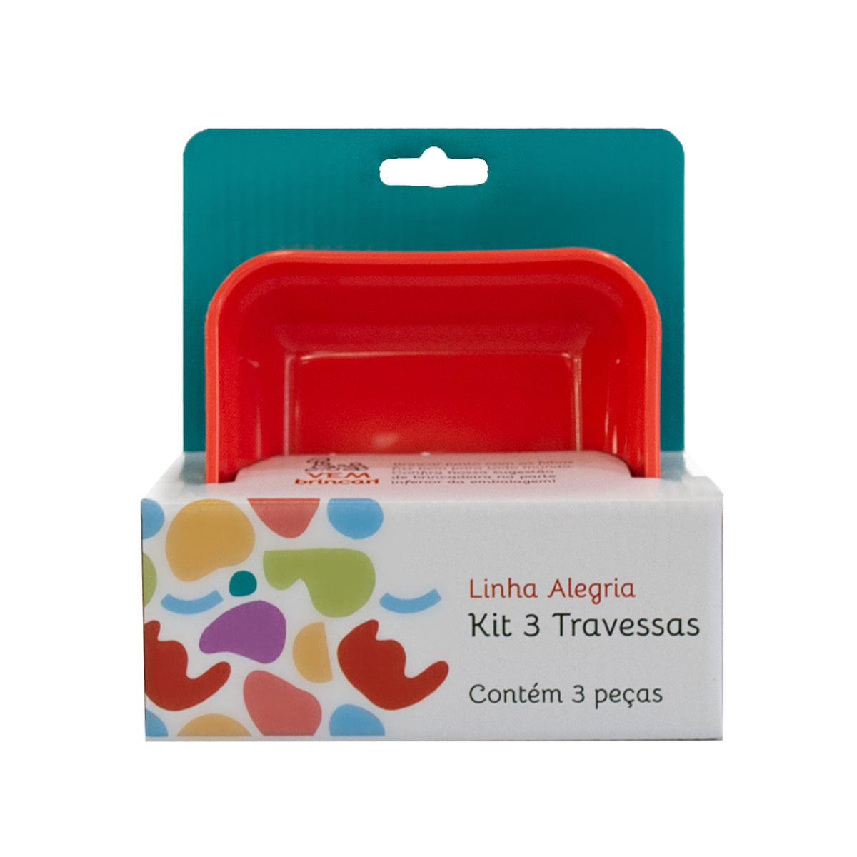 Kit Travessa Cheff Infantil 250ml Colorido em Polipropileno - Imagem 4