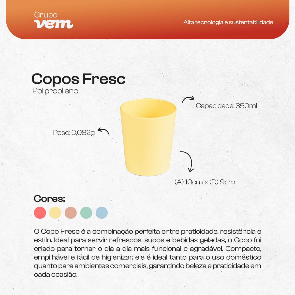 Kit Refeição Infantil Linha Alegria Amarelo em Polipropileno - Imagem 4