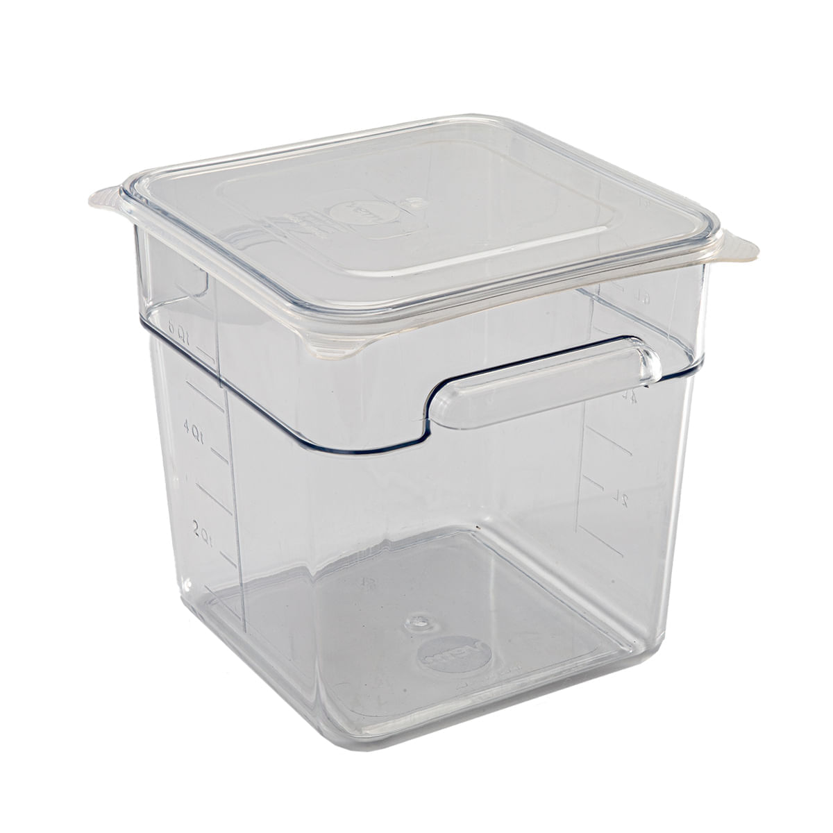 Pote Organizador para Food Service 8 Litros com Medidor em Policarbonato com Tampa de Silicone