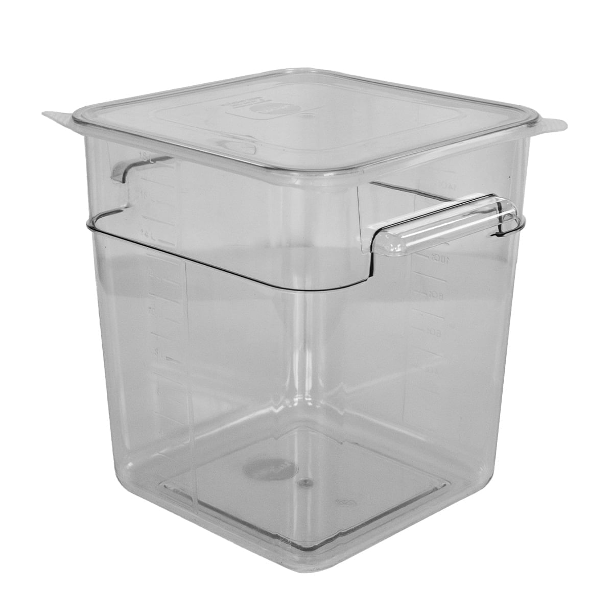 Pote Organizador para Food Service 18 Litros com Medidor em Policarbonato com Tampa de Silicone