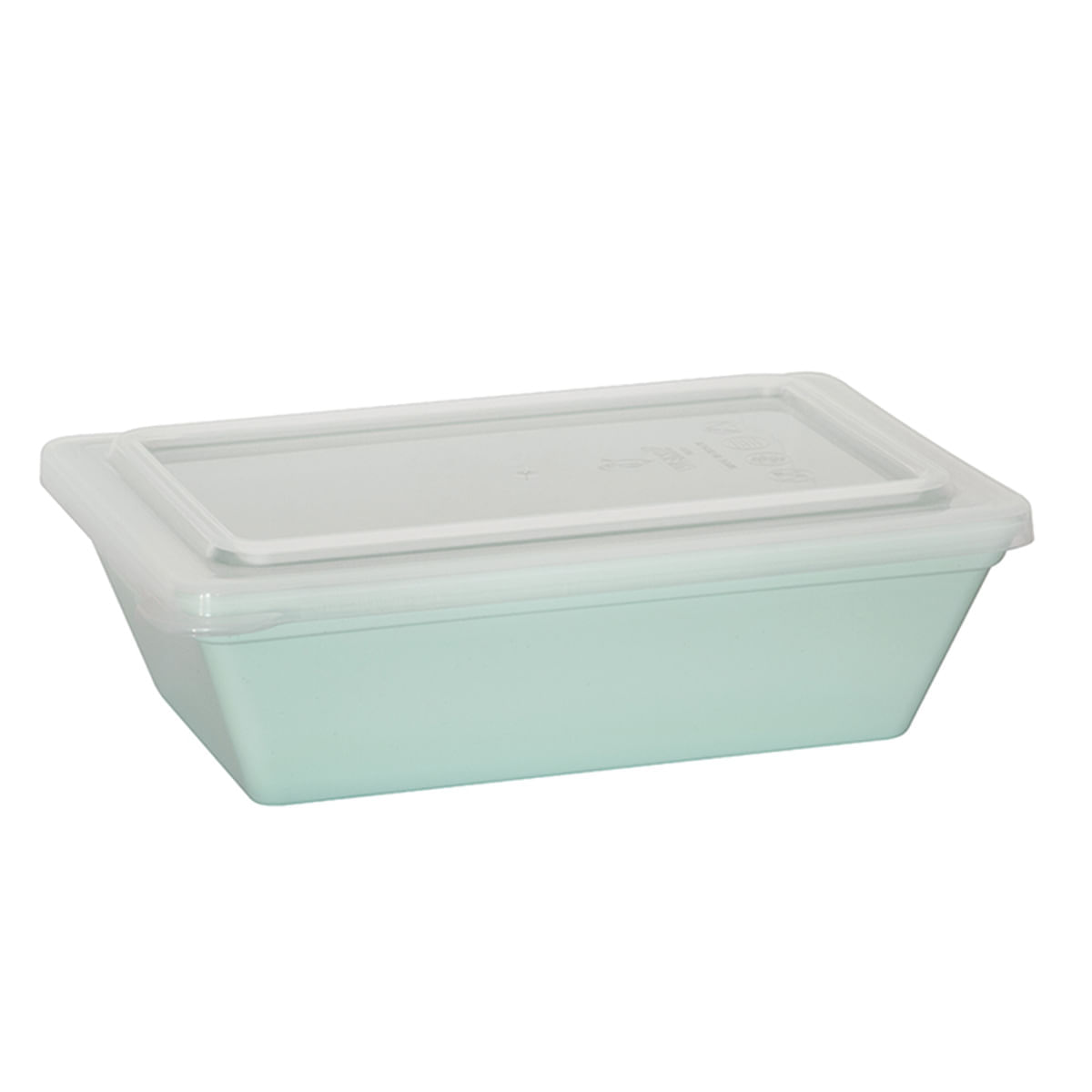 Travessa Stillo Retangular Com Tampa 2L Verde em Polipropileno
