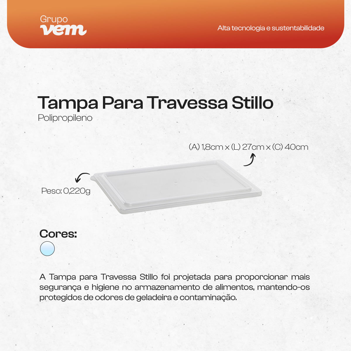 Travessa Stillo Retangular Com Tampa 5L Verde em Polipropileno - Imagem 5