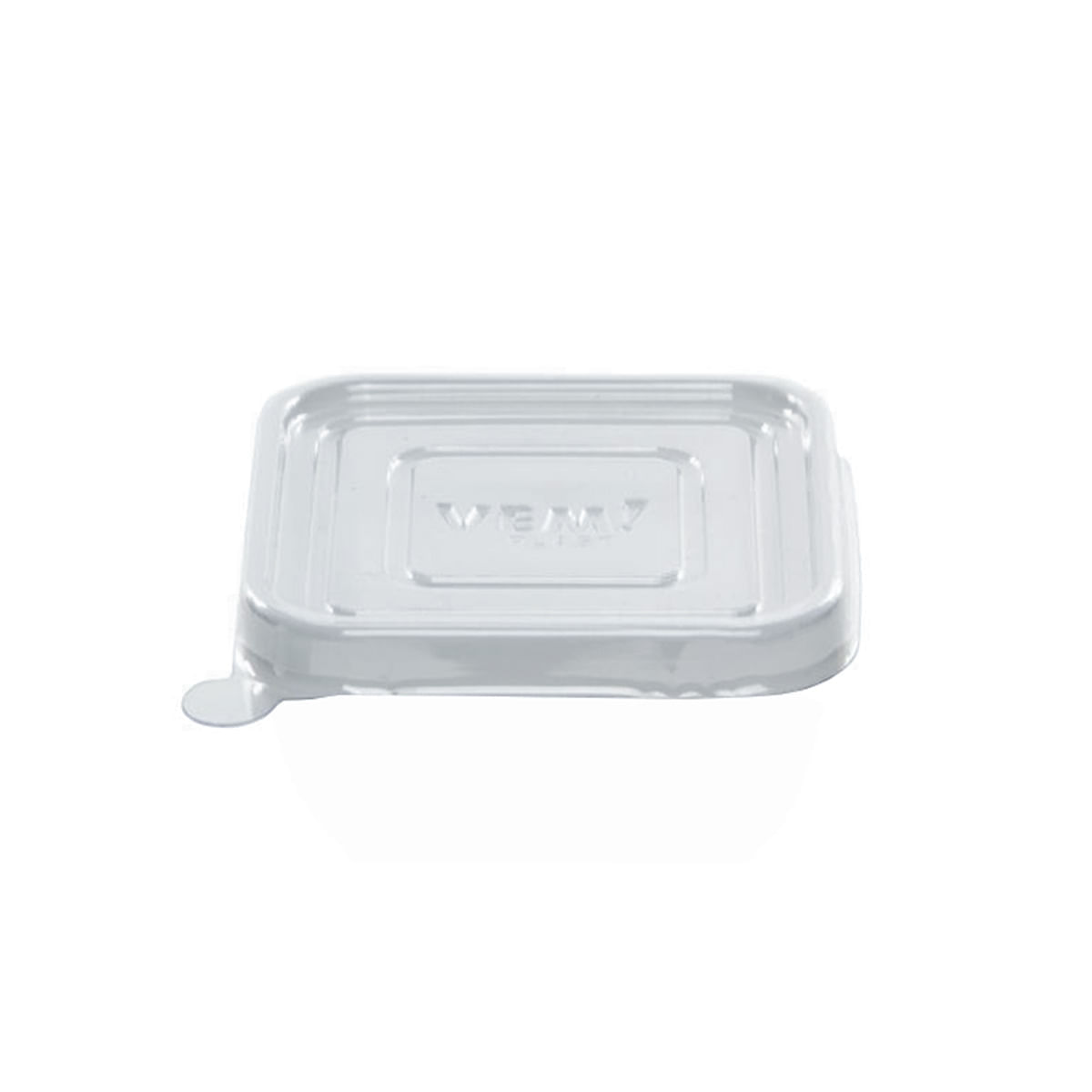 Tampa Descartável Para Travessa 11x11 250ml Natural em PVC - 1.800 Unidades